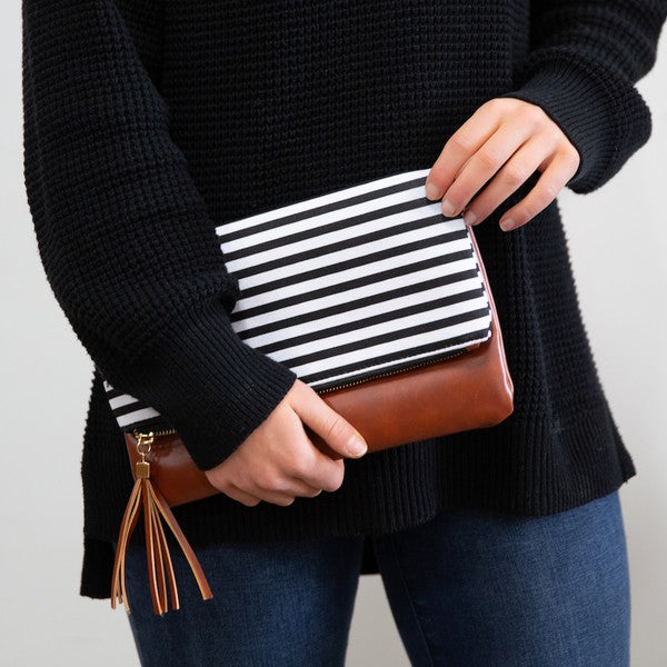 Women's Classic Fold-over shops Classstripe Clutch