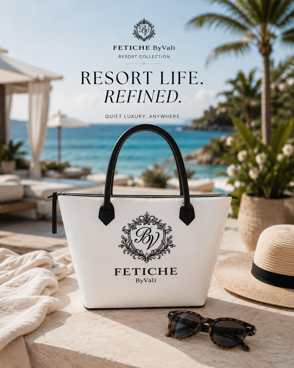 The Heritage Crest Handbag — Blanc
