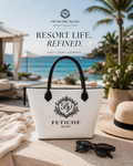 The Heritage Crest Handbag — Blanc