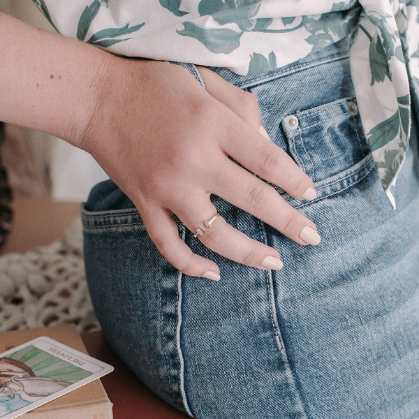 Stevie Adjustable Baguette Ring