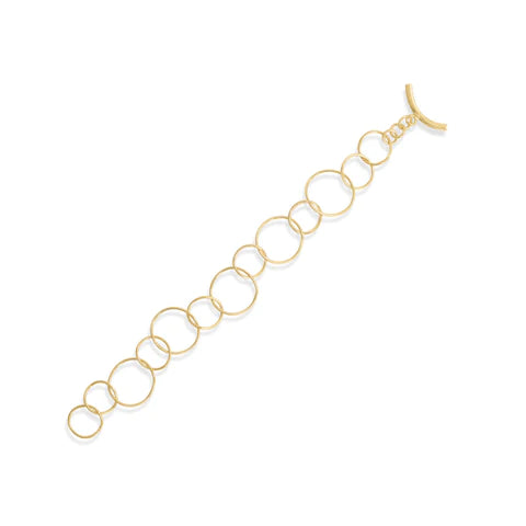 Alternating Link Toggle Bracelet