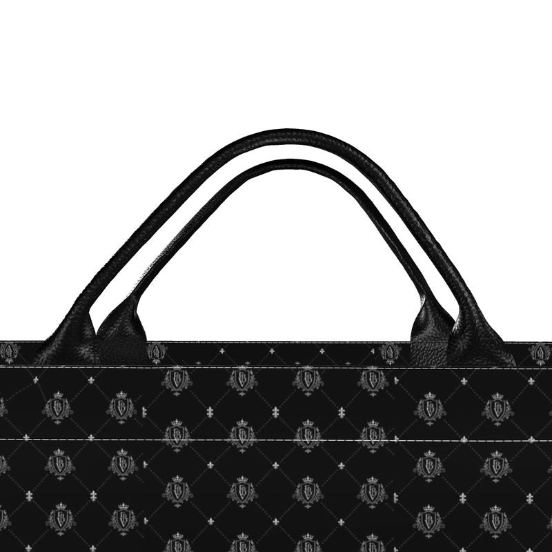 FBV Monogrammed Tote Bag — Noir