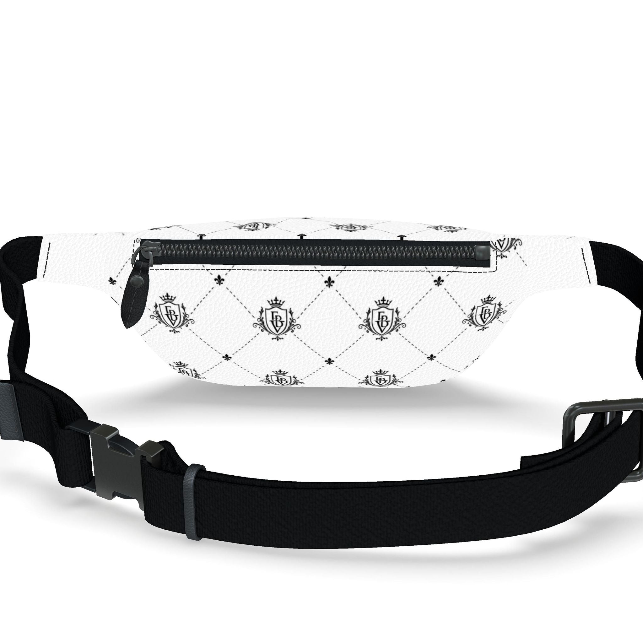FBV Monogram Fanny Pack — Blanc