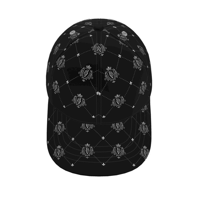 FBV Monogram  Silk Satin Cap- Noir