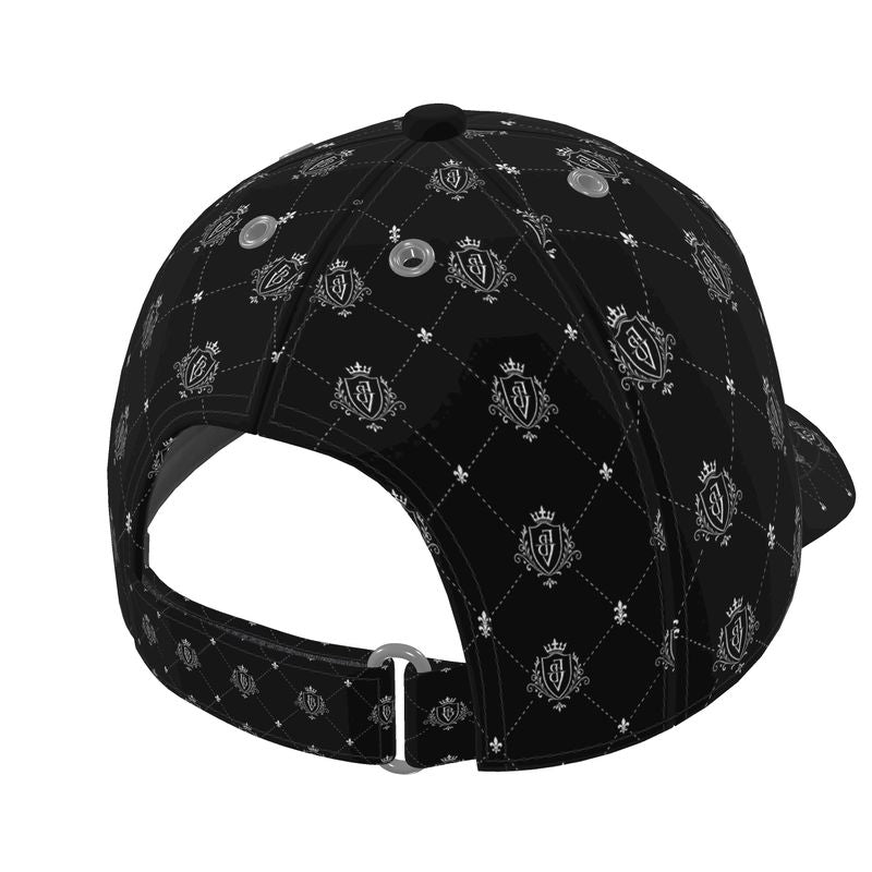FBV Monogram  Silk Satin Cap- Noir