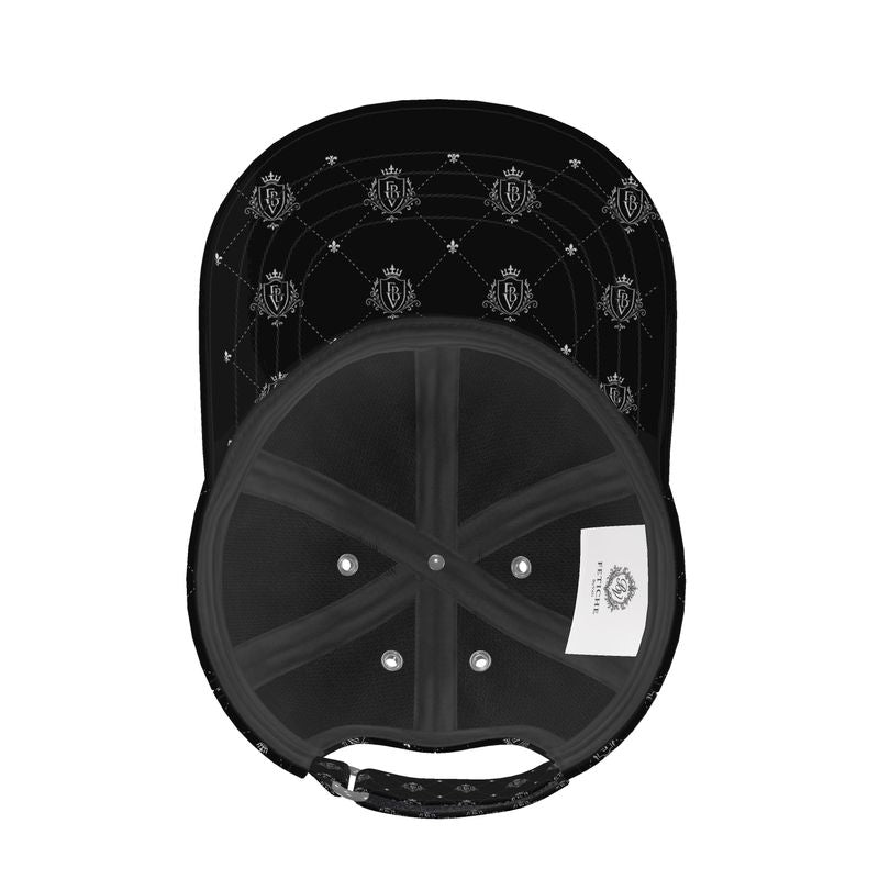 FBV Monogram  Silk Satin Cap- Noir