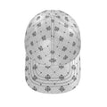 FBV Monogram Silk Satin Cap- Blanc