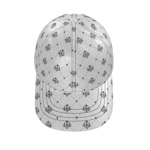FBV Monogram Silk Satin Cap- Blanc