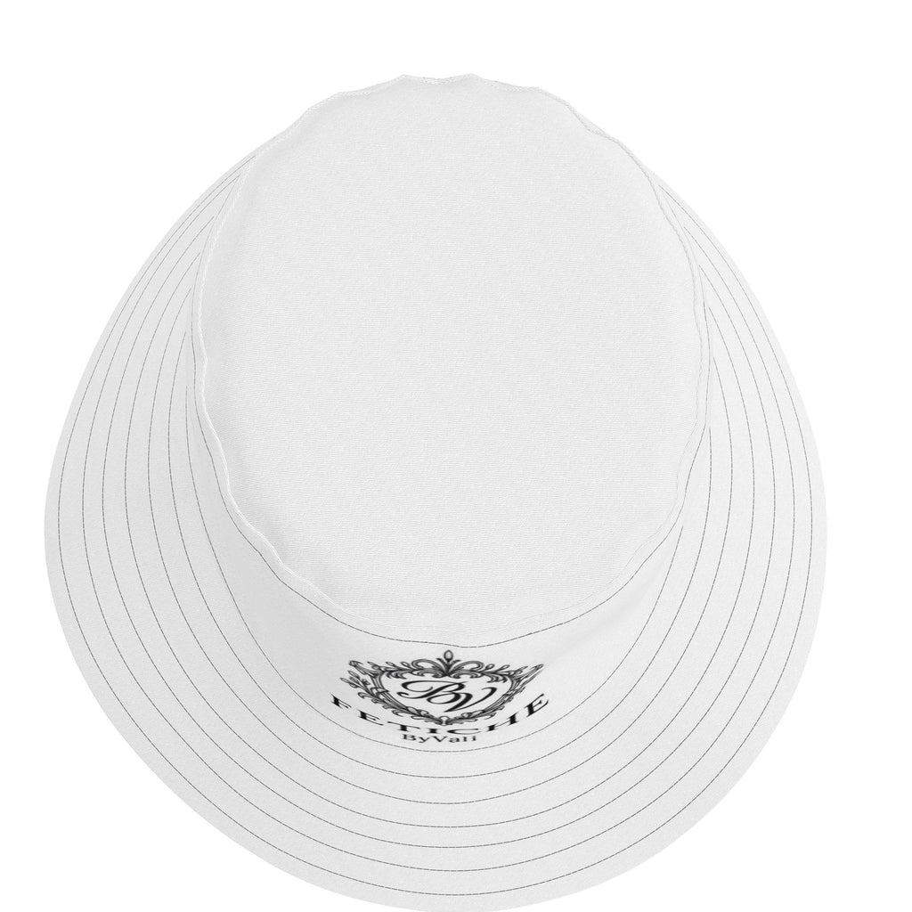 The Heritage Crest Bucket Hat- Blanc
