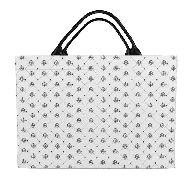 FBV Monogrammed Tote Bag — Blanc
