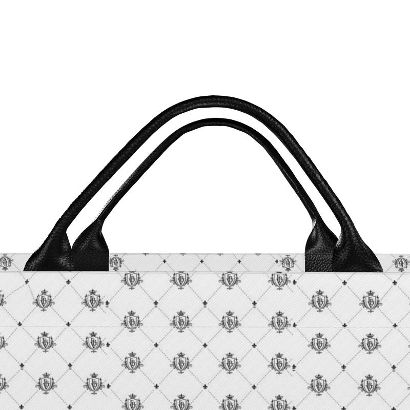 FBV Monogrammed Tote Bag — Blanc