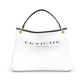 The Heritage Signature Striped Slouch Bag — Blanc