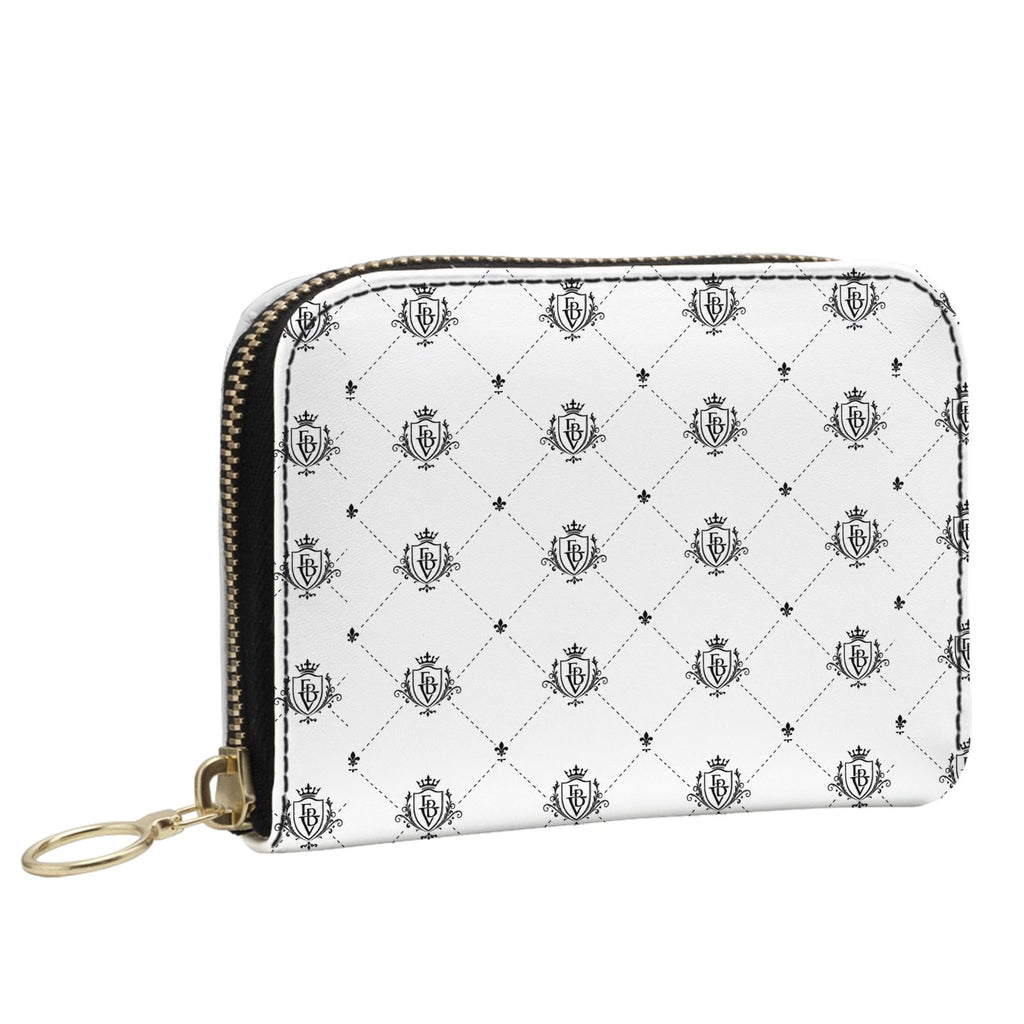 FBV Monogram Mini Wallet — Blanc