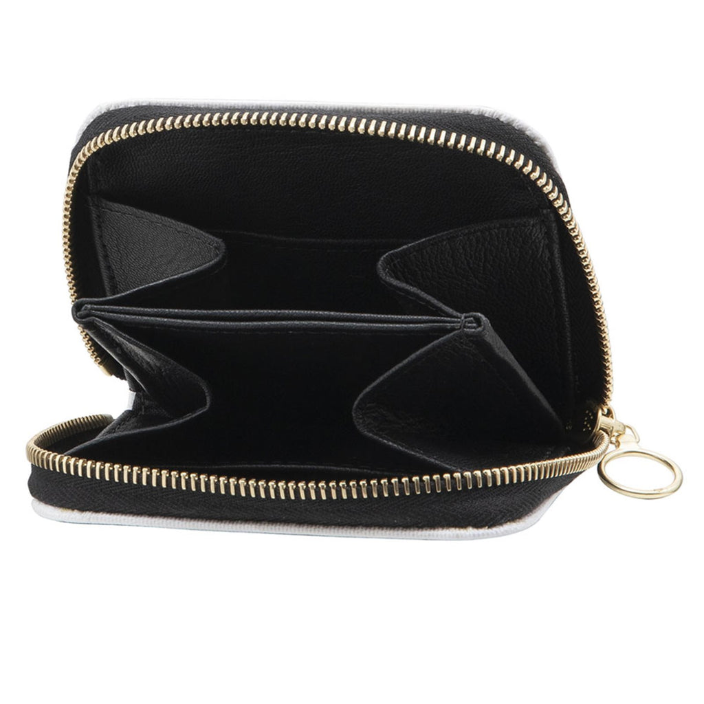 FBV Monogram Mini Wallet — Blanc