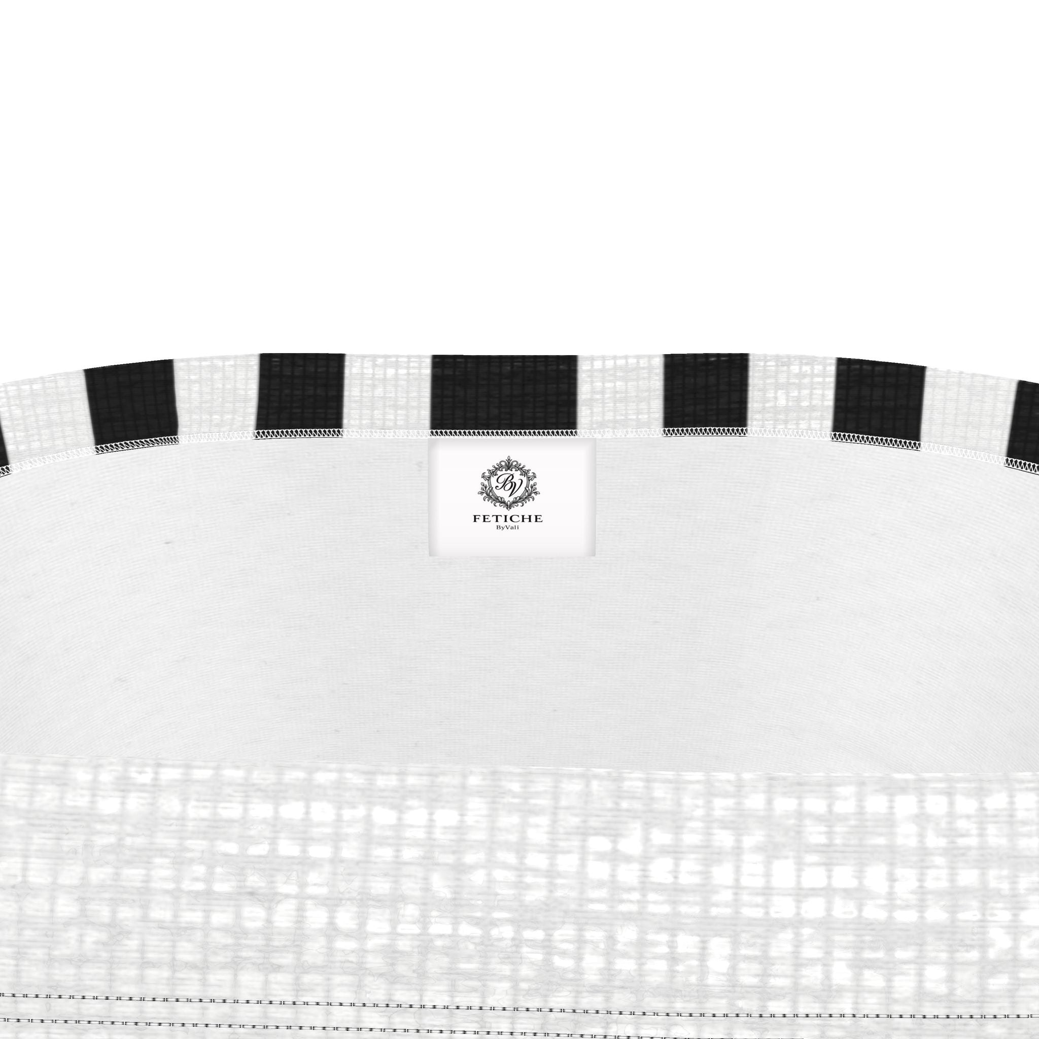 The Heritage Stripe Strapless Swimsuit- Blanc