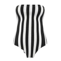 The Heritage Stripe Strapless One-Piece Swimsuit