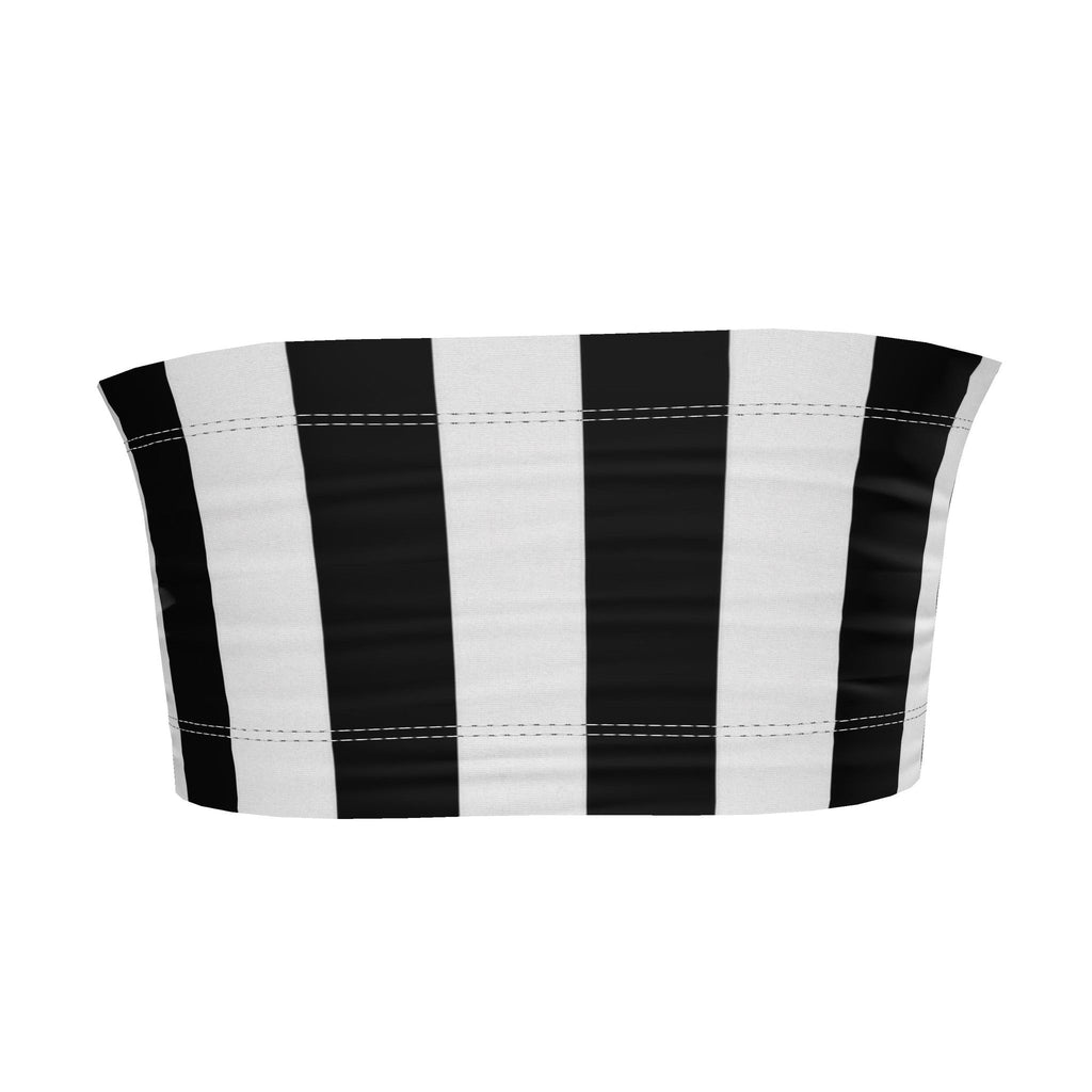 The Heritage Stripe Bandeau — Blanc