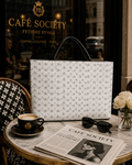 FBV Monogrammed Tote Bag — Blanc