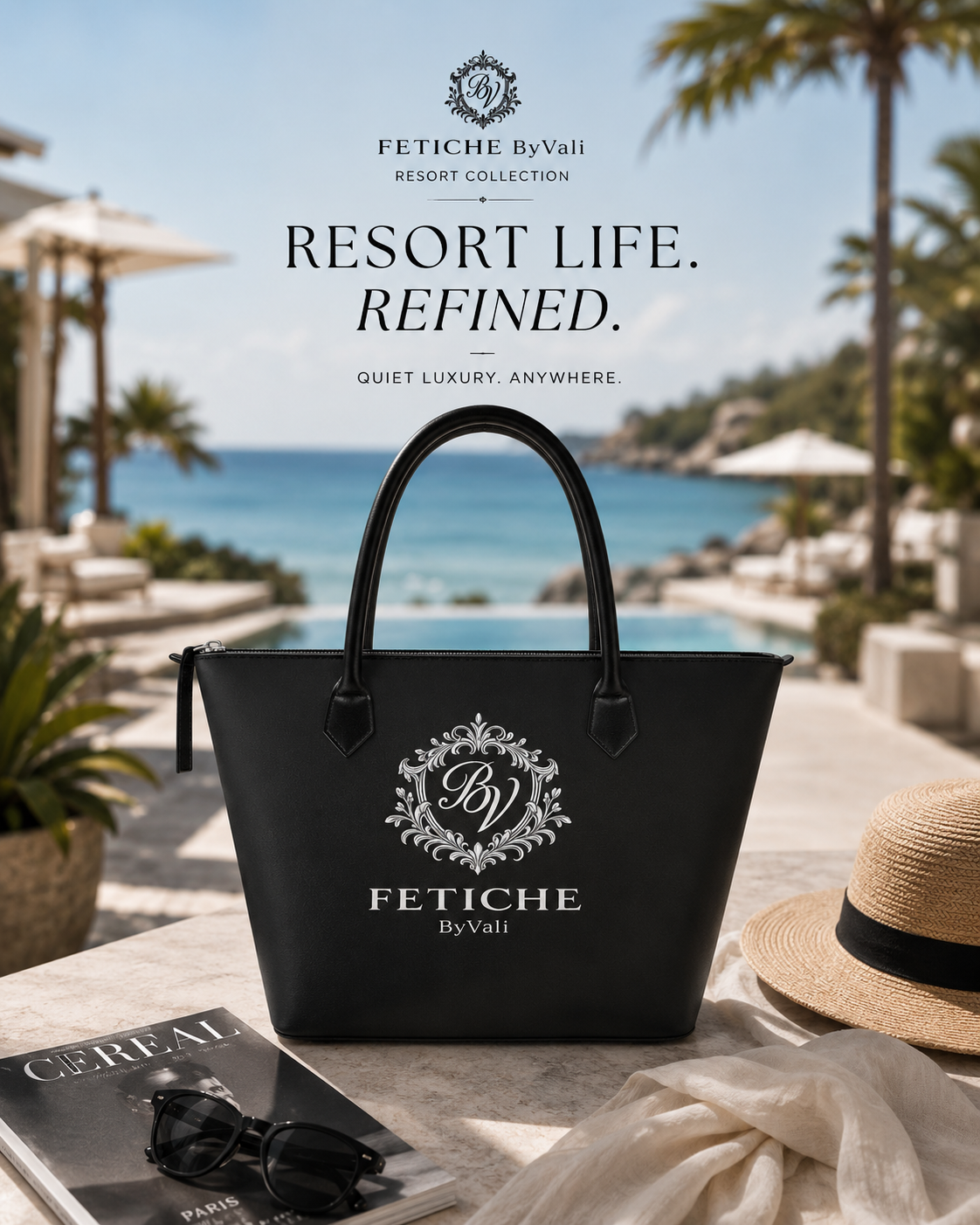 The Heritage Crest Handbag — Noir