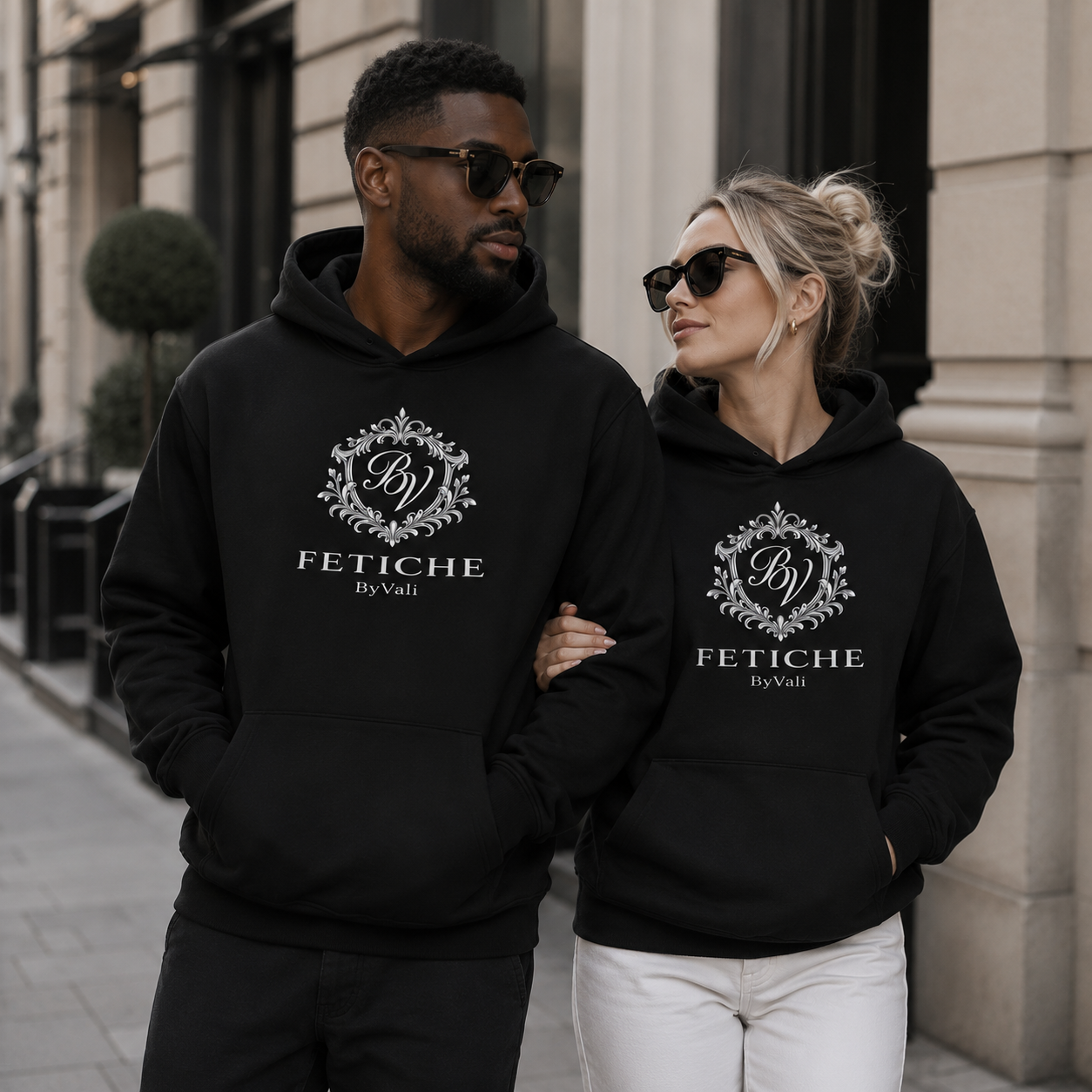 FETICHE ByVali Heritage Crest  Hoodie- Noir
