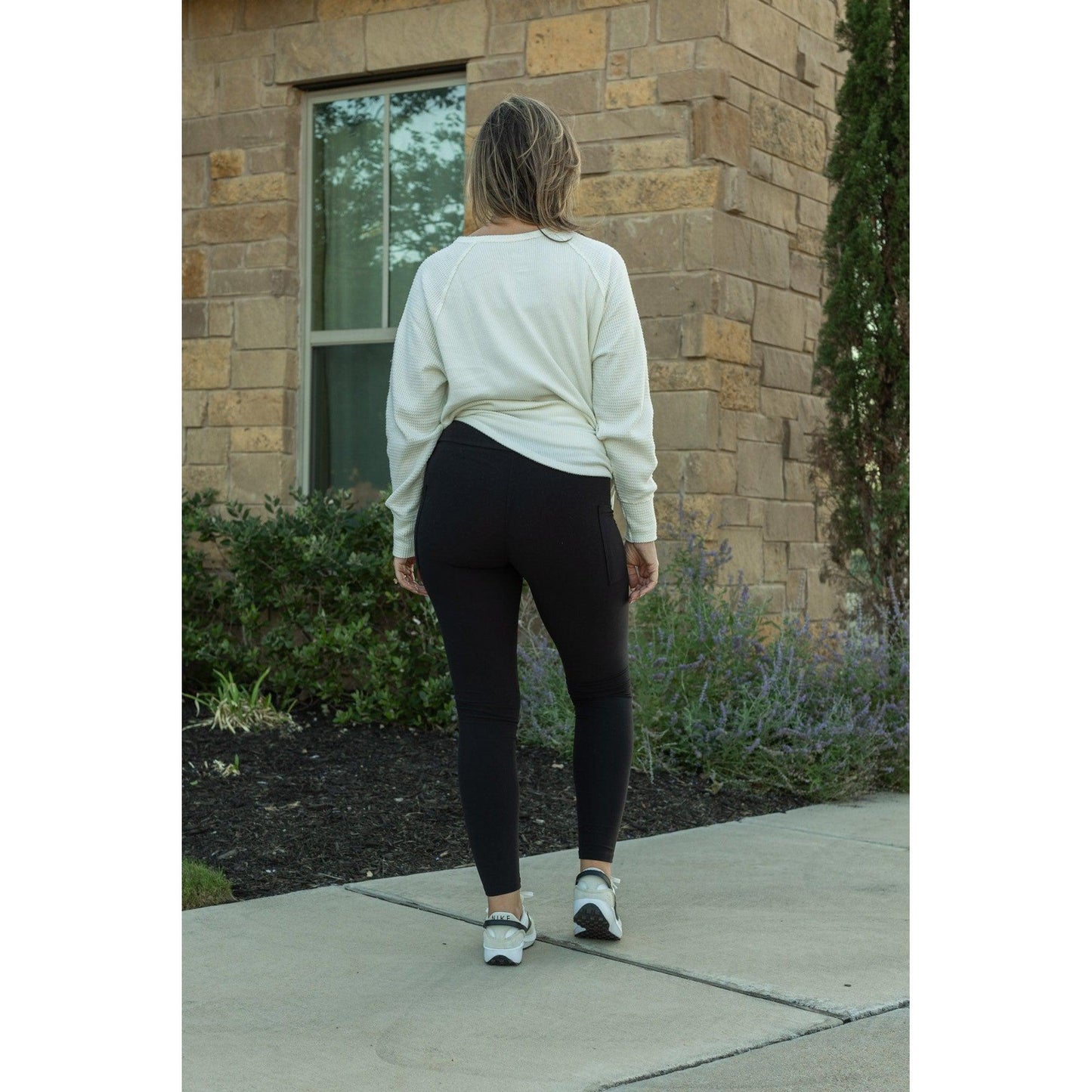 Ready to Ship | Black FLEECE Full Length Leggings with Pockets