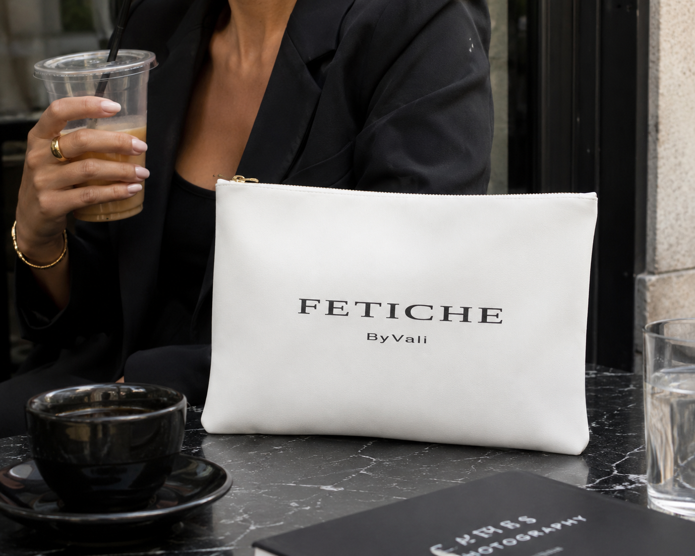 The FETICHE ByVali Signature Clutch — Blanc