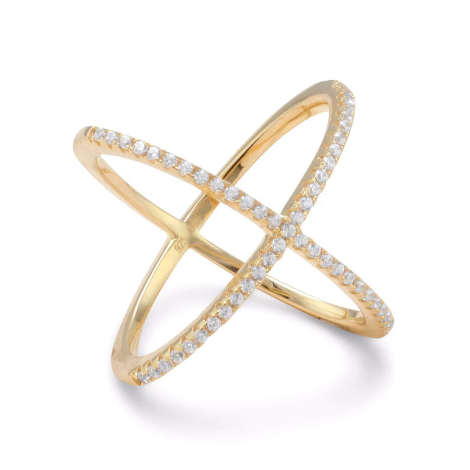 The Criss Cross 'X' Ring