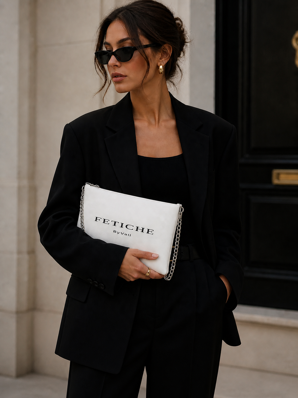 The FETICHE ByVali Signature Clutch — Blanc