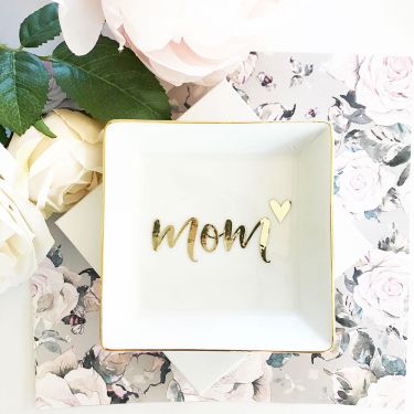 Mom Ring  Dish with (Includes gift box)