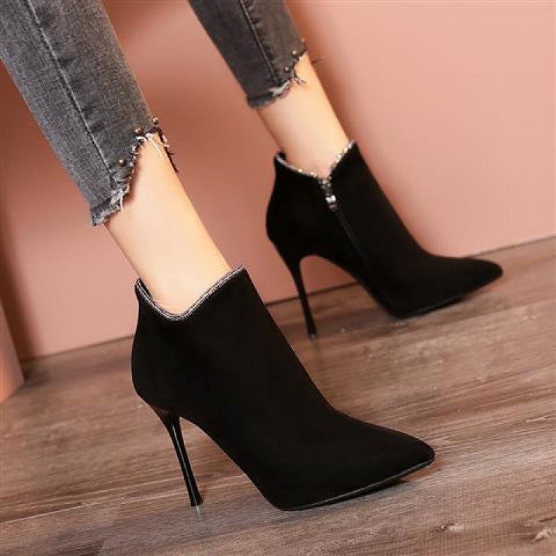 Stiletto High-Heeled Boots