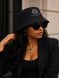 The Heritage Crest  Bucket Hat - Charcoal Noir