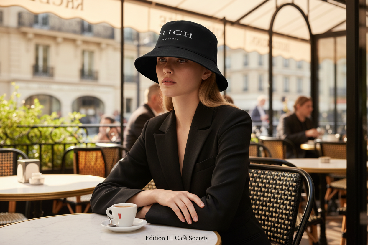 The FETICHE ByVali Signature Bucket Hat (Color may appear to be more of a Charcoal Black)