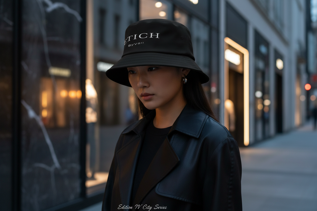The FETICHE ByVali Signature Bucket Hat (Color may appear to be more of a Charcoal Black)