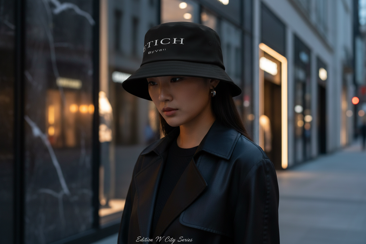 The FETICHE ByVali Signature Bucket Hat (Color may appear to be more of a Charcoal Black)
