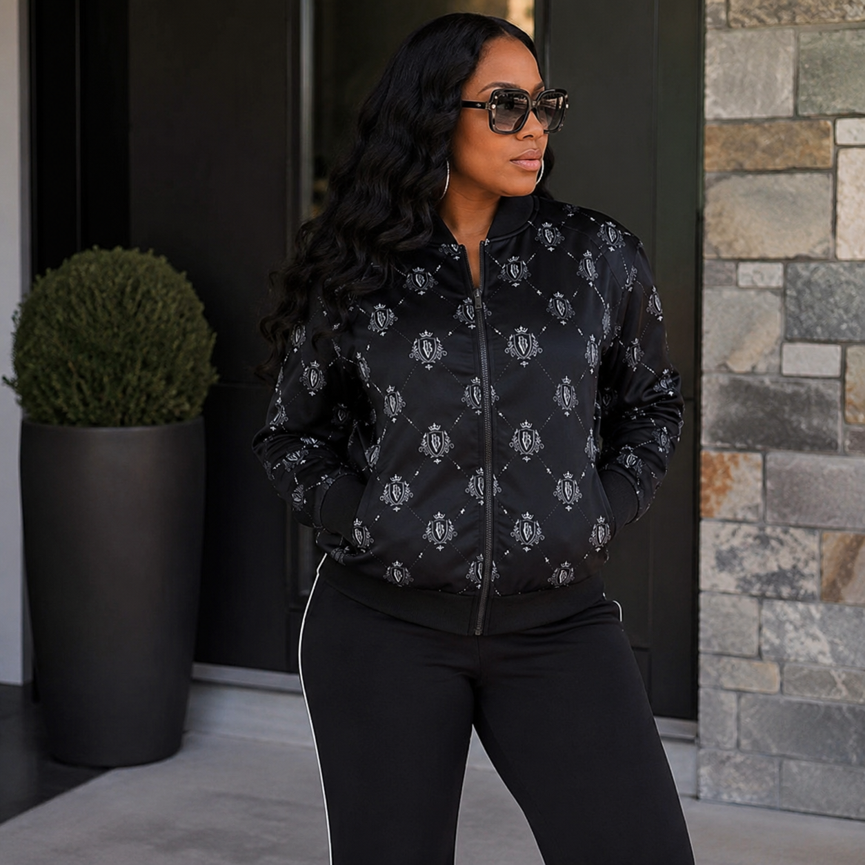 FBV Tracksuit Jacket — Noir