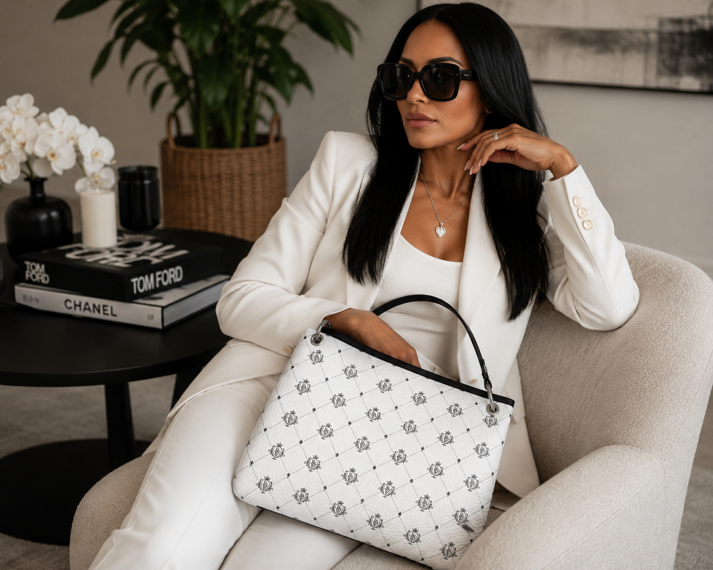 The FBV Slouch Bag-Blanc