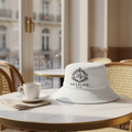 The Heritage Crest Bucket Hat- Blanc