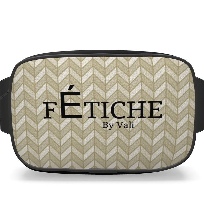 FÉTICHE BV  Cache Luxe  Leather Belt Bag (Black Trim)